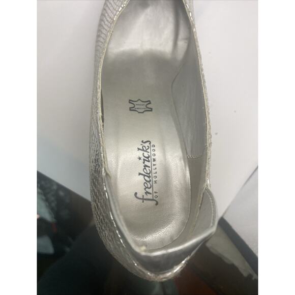Vintage Frederick’s Of Hollywood Silver Stiletto Heels Size 8 - Picture 7 of 11